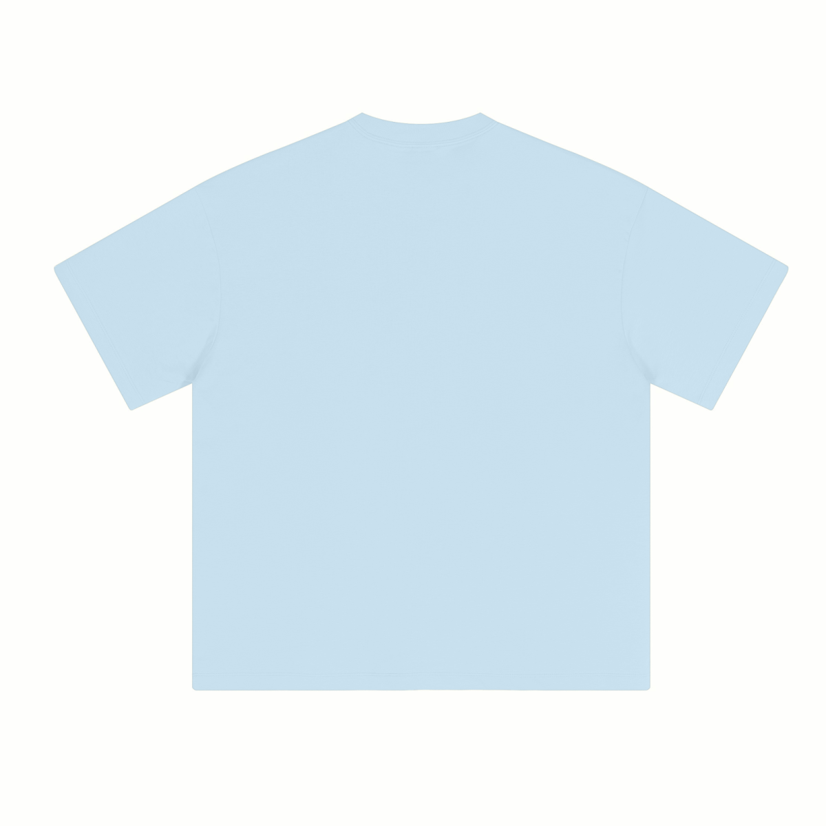 230GSM Unisex Cool-Touch Sorona Fabric Basic Crew Neck T-shirt Sky Blue
