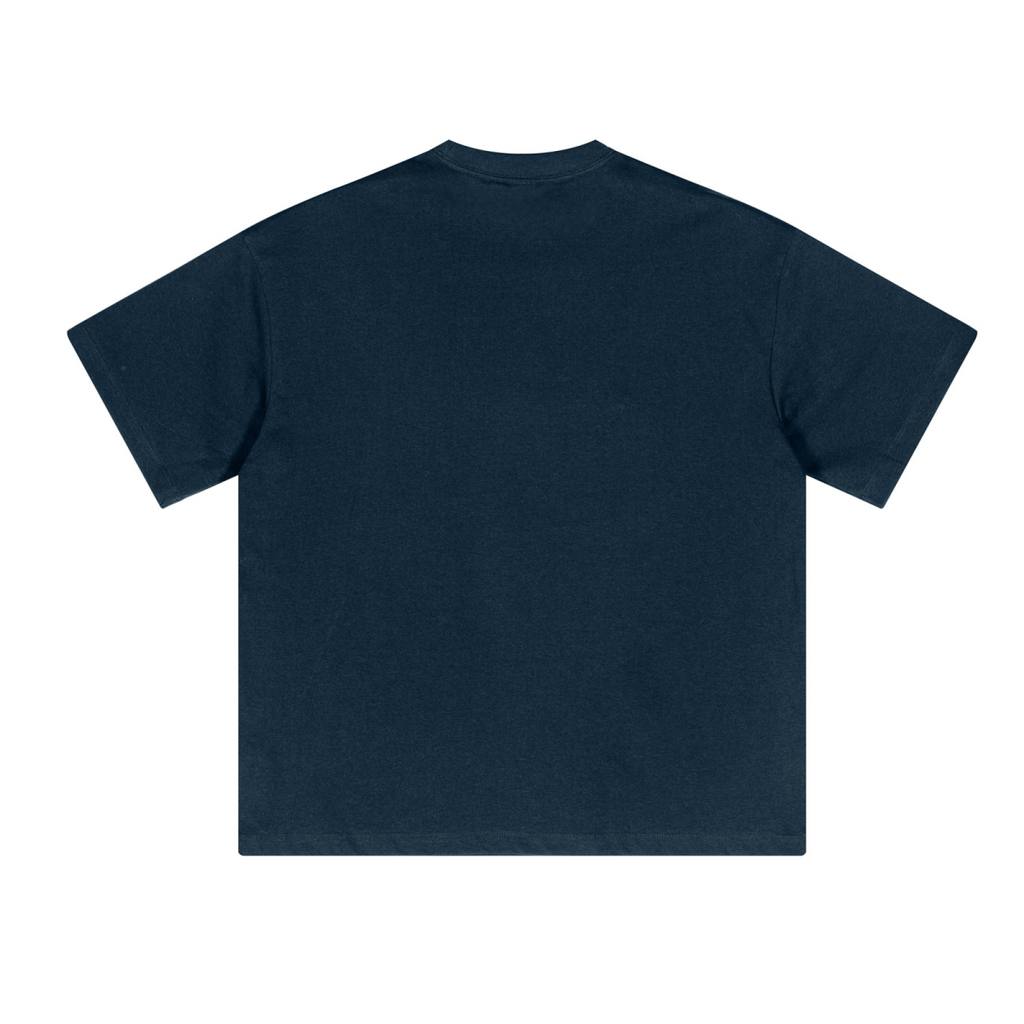 230GSM Unisex Cool-Touch Sorona Fabric Basic Crew Neck T-shirt Navy Blue