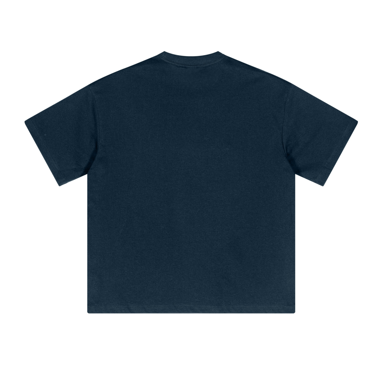 230GSM Unisex Cool-Touch Sorona Fabric Basic Crew Neck T-shirt Navy Blue