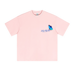 230GSM Unisex Cool-Touch Sorona Fabric Basic Crew Neck T-shirt Pink
