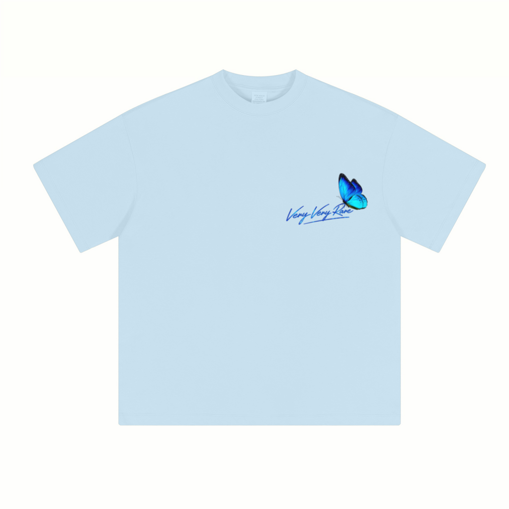 230GSM Unisex Cool-Touch Sorona Fabric Basic Crew Neck T-shirt Sky Blue