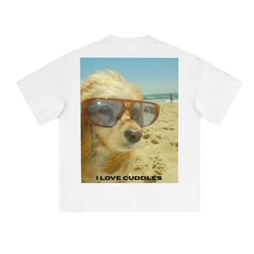 230GSM Unisex Cool-Touch Sorona Fabric Basic Crew Neck T-shirt White