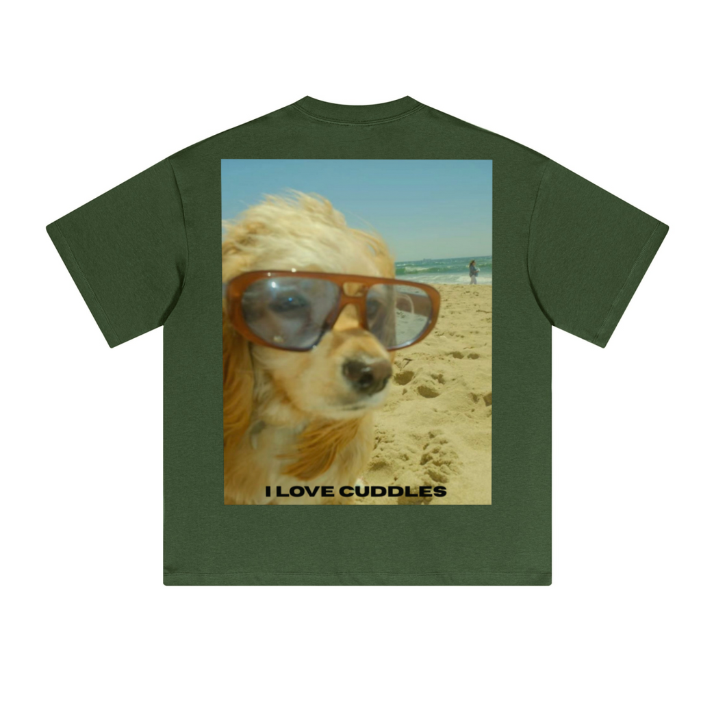 230GSM Unisex Cool-Touch Sorona Fabric Basic Crew Neck T-shirt Olive Green