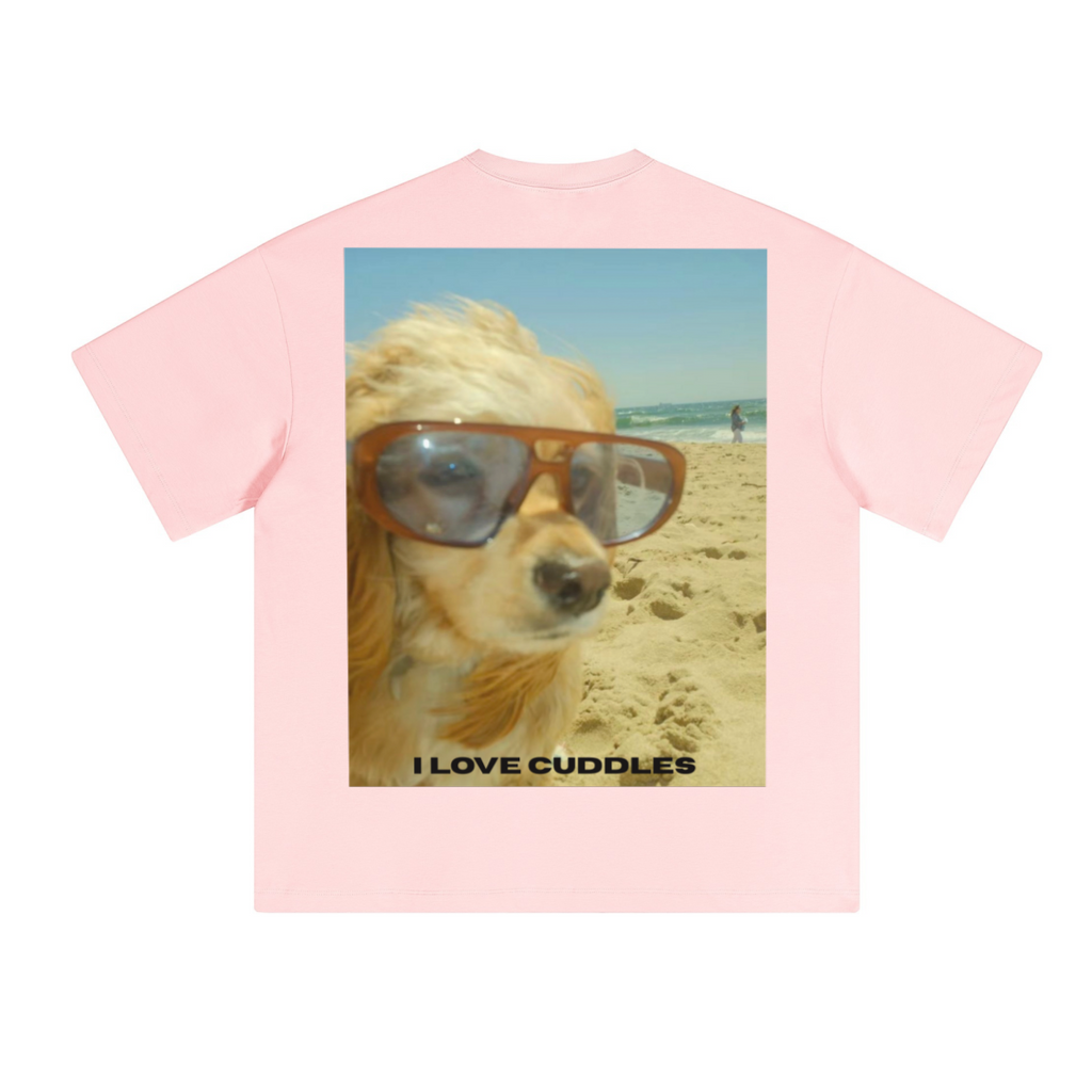 230GSM Unisex Cool-Touch Sorona Fabric Basic Crew Neck T-shirt Pink