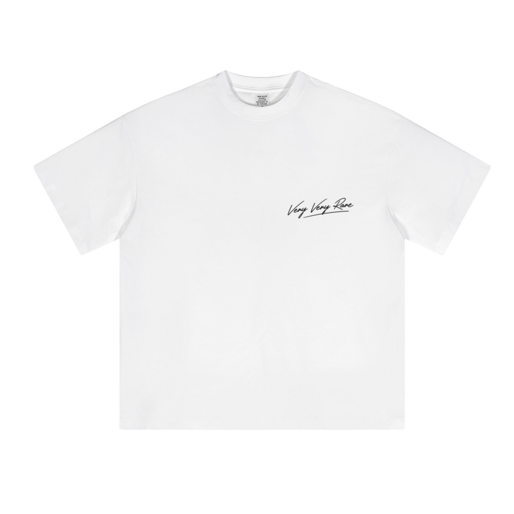 230GSM Unisex Cool-Touch Sorona Fabric Basic Crew Neck T-shirt White