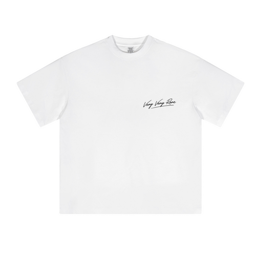 230GSM Unisex Cool-Touch Sorona Fabric Basic Crew Neck T-shirt White