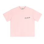 230GSM Unisex Cool-Touch Sorona Fabric Basic Crew Neck T-shirt Pink