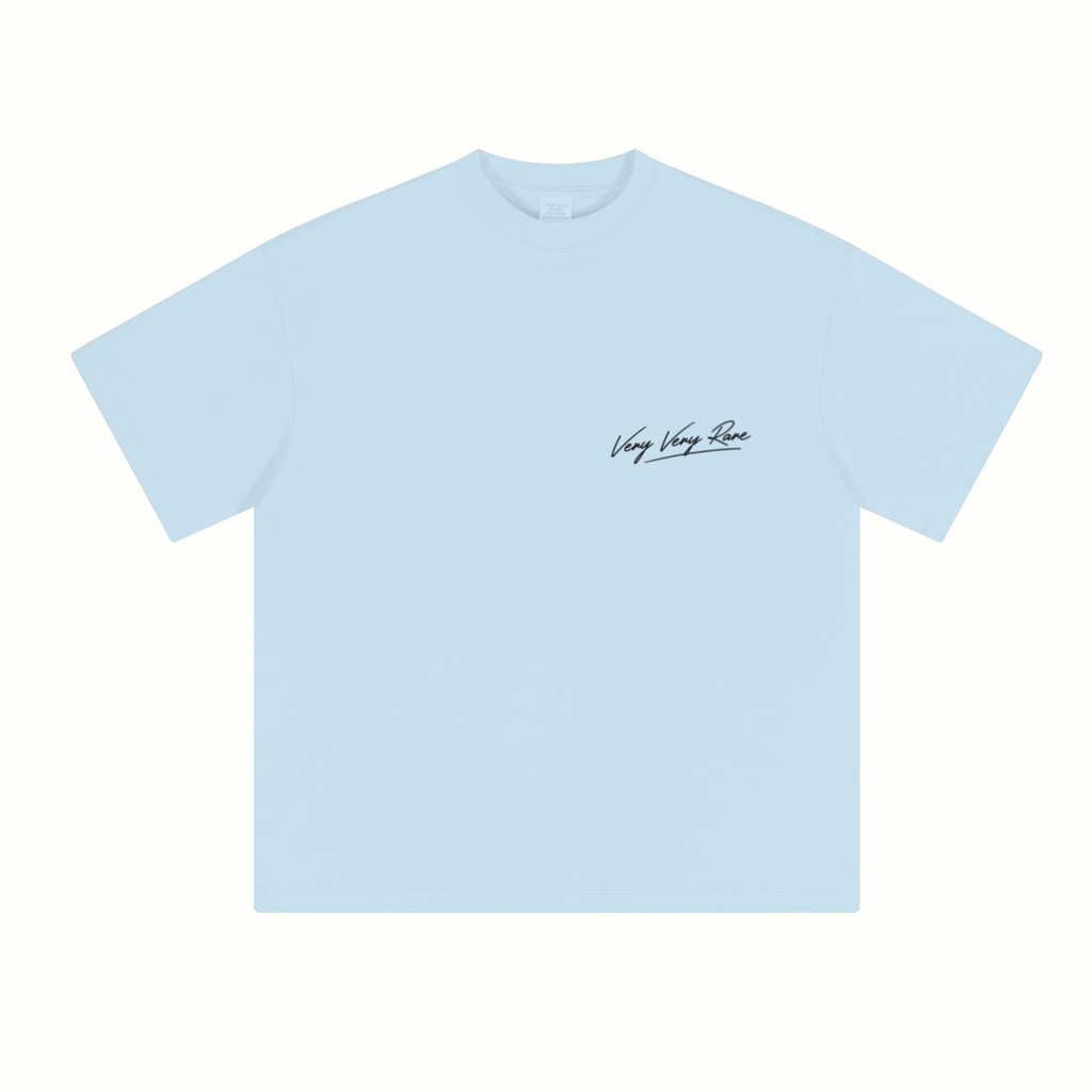 230GSM Unisex Cool-Touch Sorona Fabric Basic Crew Neck T-shirt Sky Blue