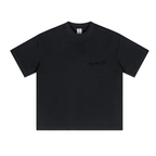 230GSM Unisex Cool-Touch Sorona Fabric Basic Crew Neck T-shirt Black