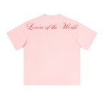 230GSM Unisex Cool-Touch Sorona Fabric Basic Crew Neck T-shirt Pink