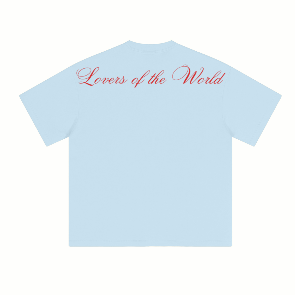 230GSM Unisex Cool-Touch Sorona Fabric Basic Crew Neck T-shirt Sky Blue