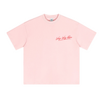 230GSM Unisex Cool-Touch Sorona Fabric Basic Crew Neck T-shirt Pink