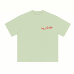 230GSM Unisex Cool-Touch Sorona Fabric Basic Crew Neck T-shirt Light Green