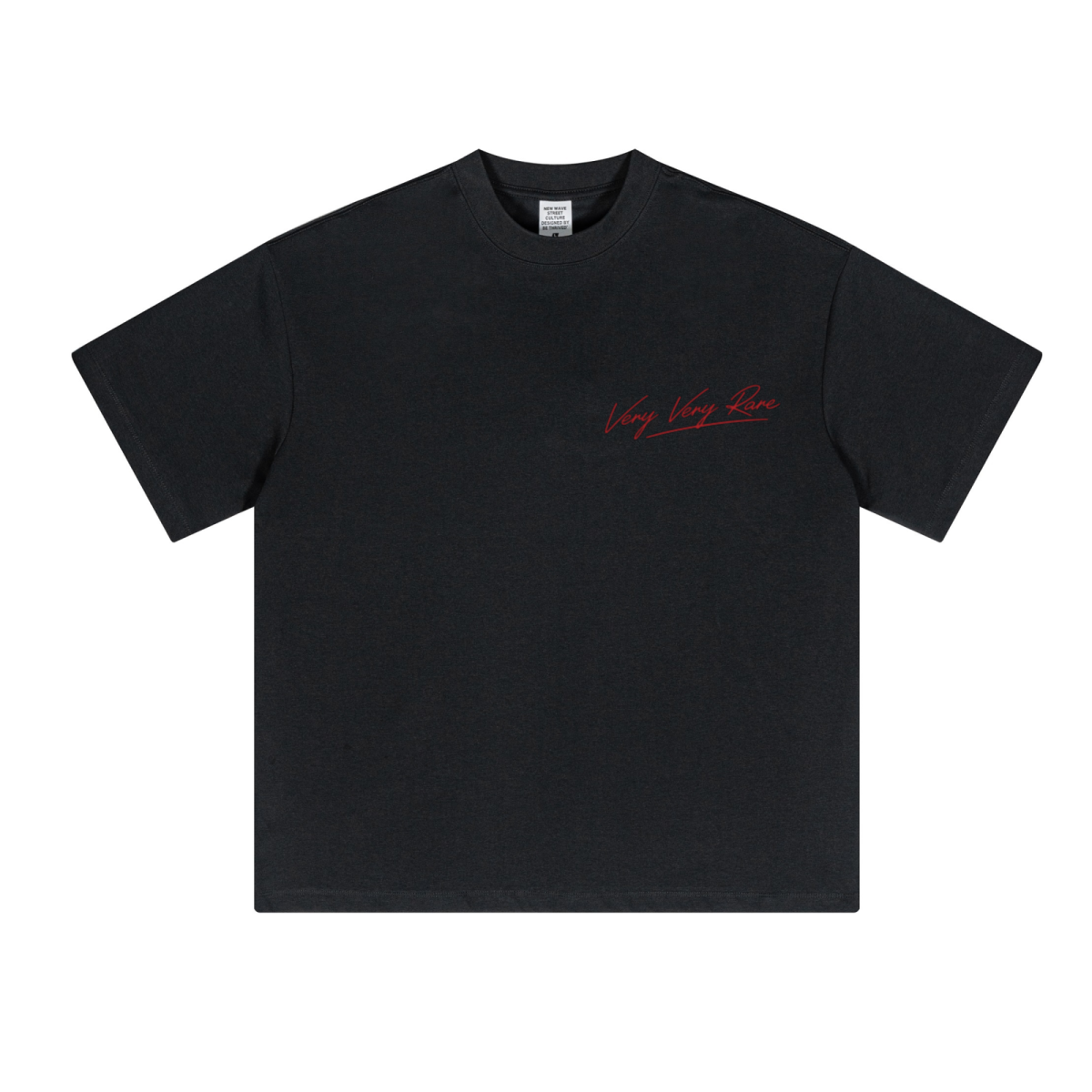 230GSM Unisex Cool-Touch Sorona Fabric Basic Crew Neck T-shirt Black