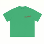 230GSM Unisex Cool-Touch Sorona Fabric Basic Crew Neck T-shirt Grass Green