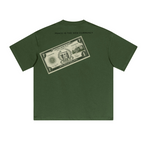 230GSM Unisex Cool-Touch Sorona Fabric Basic Crew Neck T-shirt Olive Green