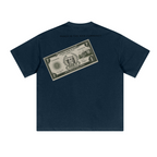 230GSM Unisex Cool-Touch Sorona Fabric Basic Crew Neck T-shirt Navy Blue