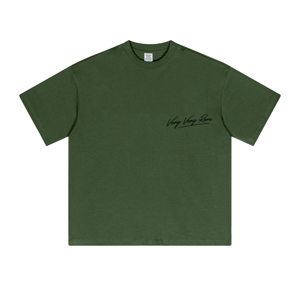 230GSM Unisex Cool-Touch Sorona Fabric Basic Crew Neck T-shirt Olive Green