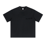 230GSM Unisex Cool-Touch Sorona Fabric Basic Crew Neck T-shirt Black