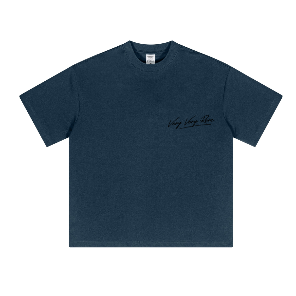 230GSM Unisex Cool-Touch Sorona Fabric Basic Crew Neck T-shirt Navy Blue